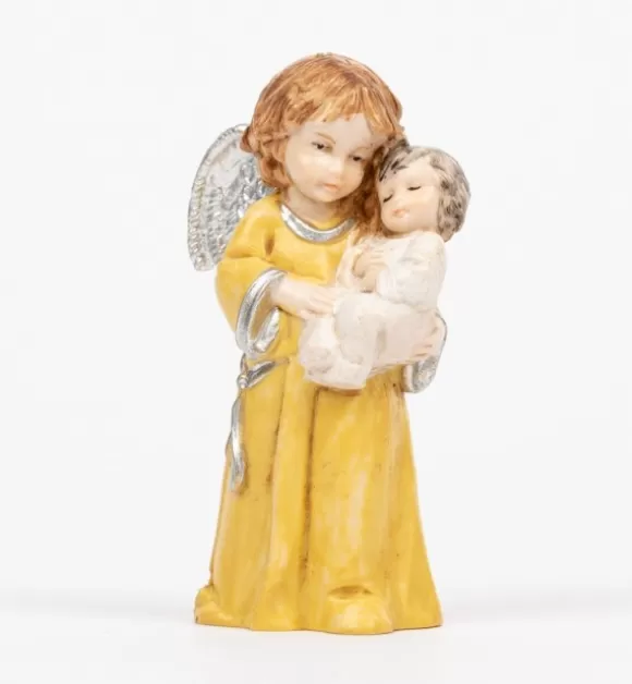 Angeli | Fontanini Angelo Con Bambino (681) Tipo Porcellana Cm.7,5