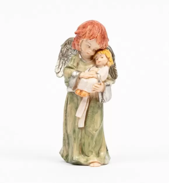 Angeli | Fontanini Angelo Con Bambino (835) Tipo Porcellana Cm.15