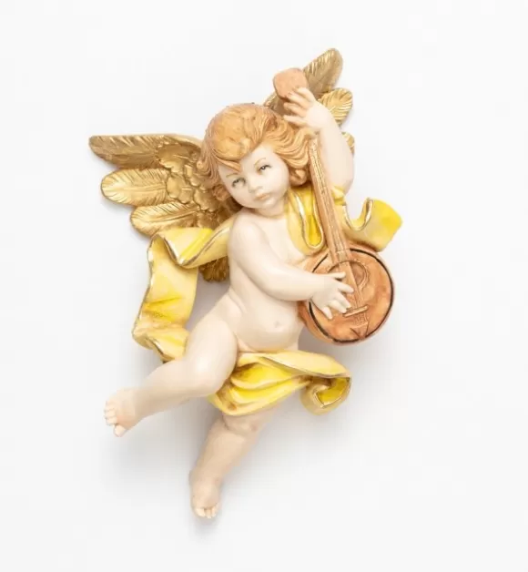 Angeli | Fontanini Angelo Con Banjo (565) Tipo Porcellana Cm.17