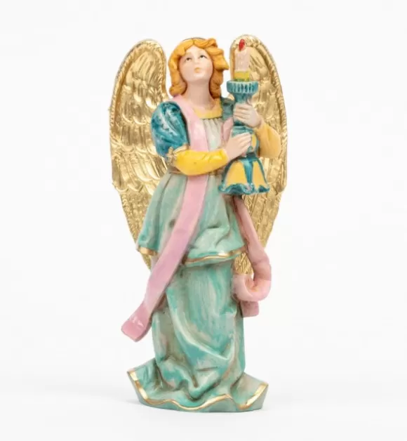 Angeli | Fontanini Angelo Con Cero (313) Tipo Porcellana Cm.14