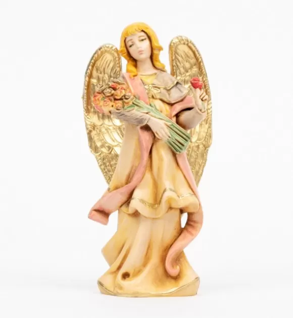 Angeli | Fontanini Angelo Con Fiori (311) Tipo Porcellana Cm.14