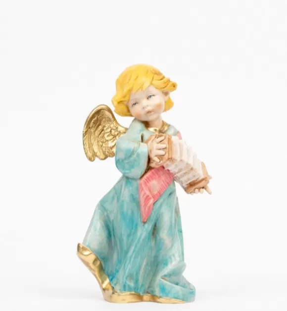 Angeli | Fontanini Angelo Con Fisarmonica (564) Tipo Porcellana Cm.20,5