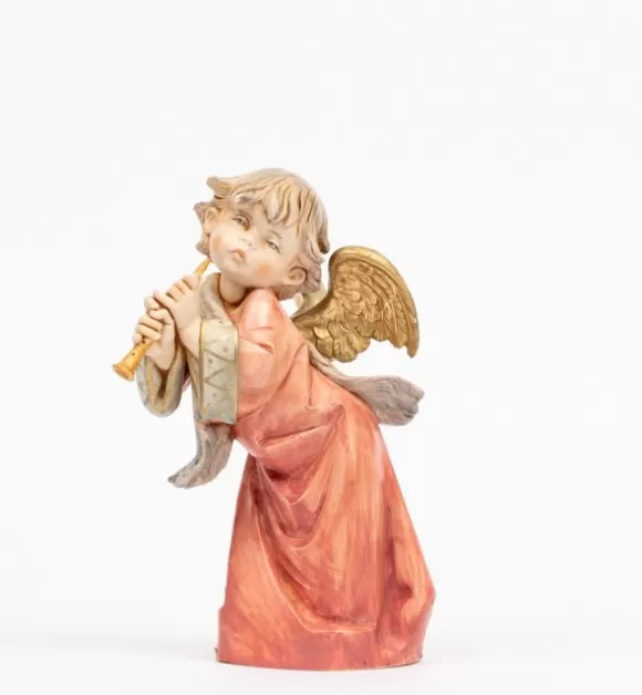 Angeli | Fontanini Angelo Con Flauto (563) Tipo Porcellana Cm.20,5