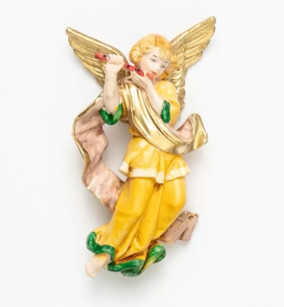 Angeli | Fontanini Angelo Con Flauto (667) Tipo Porcellana Cm.10