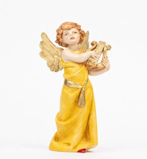 Angeli | Fontanini Angelo Con Lira (364) Tipo Porcellana Cm.15
