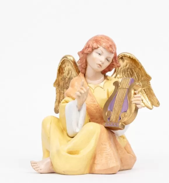 Angeli | Fontanini Angelo Con Lira (958) Tipo Porcellana Cm.21