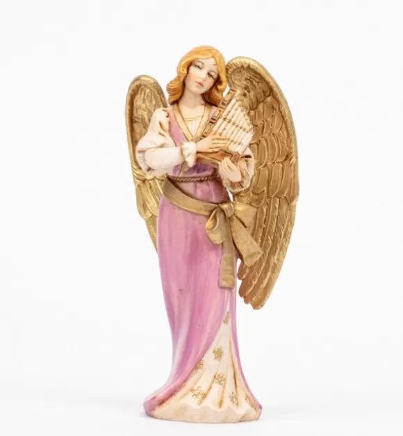 Angeli | Fontanini Angelo Con Organino (268) Tipo Porcellana Cm.15