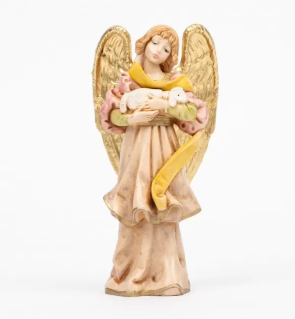 Angeli | Fontanini Angelo Con Pecora (312) Tipo Porcellana Cm.14