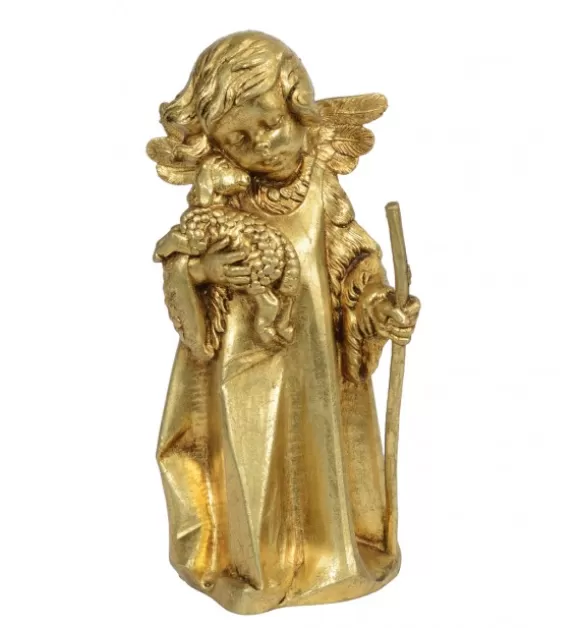 Angeli | Fontanini Angelo Con Pecora (562) Oro Foglia Cm.20,5