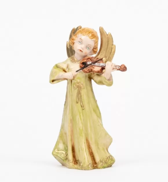 Angeli | Fontanini Angelo Con Violino (163) Tipo Porcellana Cm.12