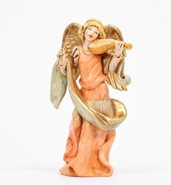 Angeli | Fontanini Angelo Con Violino (253) Tipo Porcellana Cm.16,5