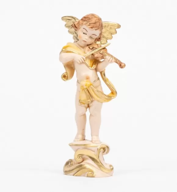Angeli | Fontanini Angelo Con Violino (263) Tipo Porcellana Cm.12