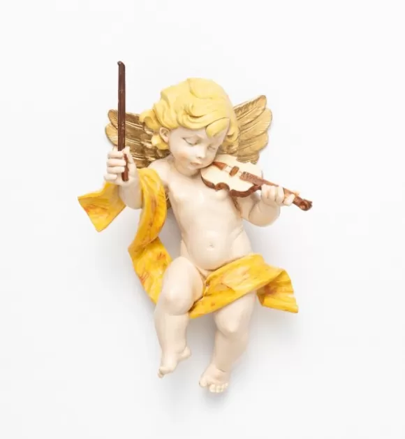 Angeli | Fontanini Angelo Con Violino (366) Tipo Porcellana Cm.22