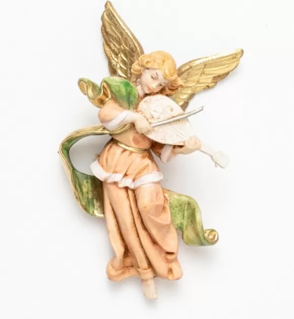 Angeli | Fontanini Angelo Con Violino (669) Tipo Porcellana Cm.10
