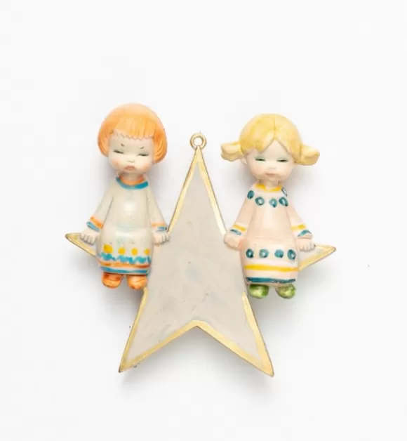 Angeli | Fontanini Angelo Su Stella (389) Tipo Porcellana Cm.12