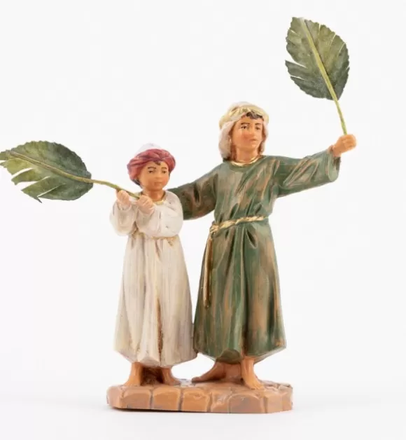 Scene E Figure Vita Di Cristo | Fontanini Bambini Con Palme (590) Cm.12