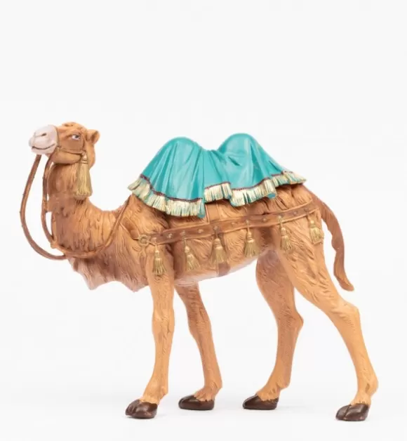 Presepe | Fontanini Cammello In Piedi Per Presepe Colori Tradizionali Cm.19