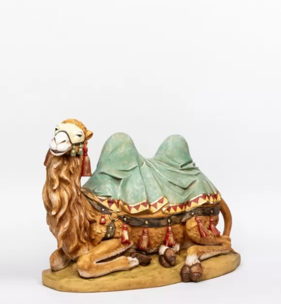 Presepe | Fontanini Cammello Seduto In Resina Per Presepe Cm.65