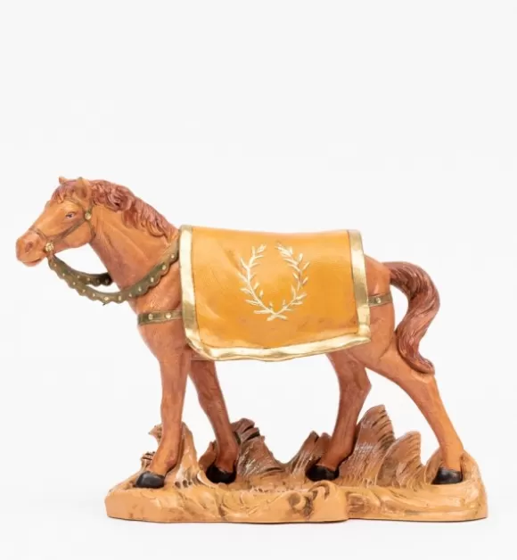 Presepe | Fontanini Cavallo Marrone Per Presepe Cm.19