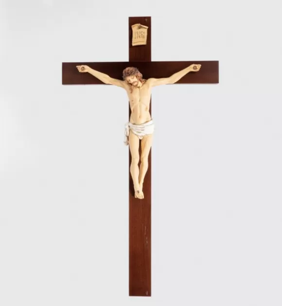 Crocifissi E Corpi Cristo | Fontanini Crocifisso N.10 Cm.100X56 (Corpo In Resina)