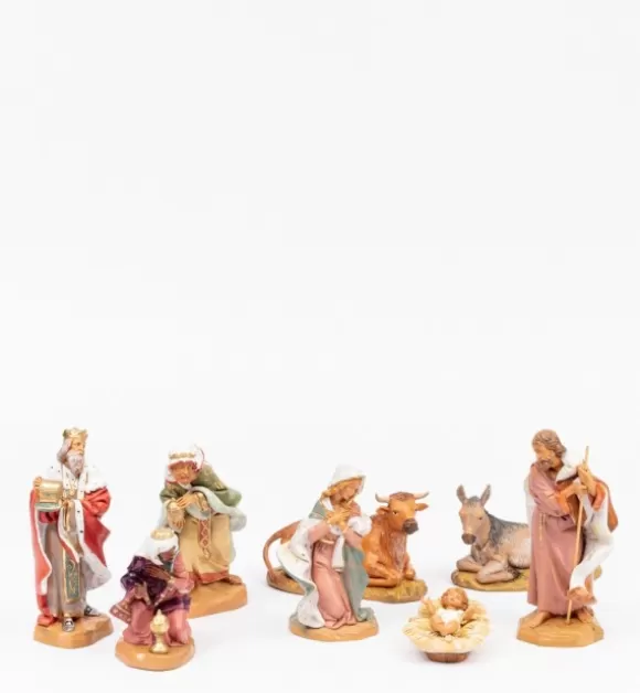 Presepe | Fontanini Nativita 8 Pezzi Per Presepe Cm.19