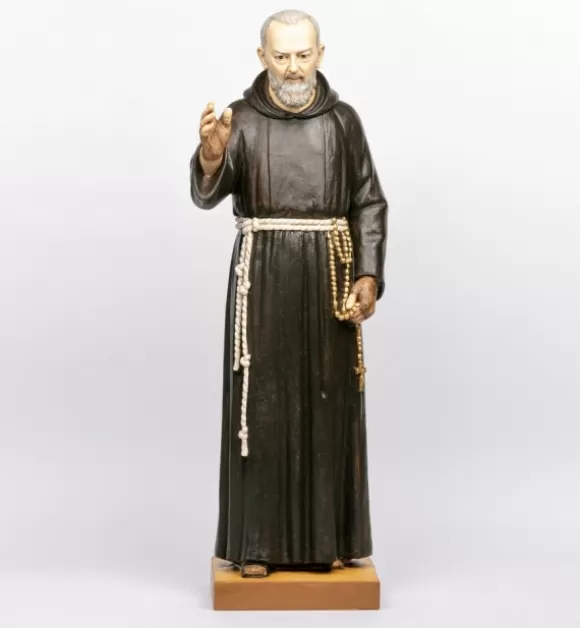 Statue Religiose | Fontanini Padre Pio In Resina Cm.100