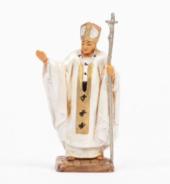 Statuine Religiose | Fontanini Papa Giovanni Paolo Ii (1216) Veste Bianca Cm.7