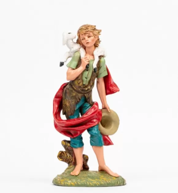 Presepe | Fontanini Pastore (10V) Per Presepe Colori Tradizionali Cm.30