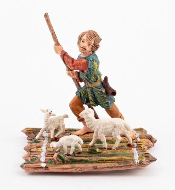 Presepe | Fontanini Pastore (285) Per Presepe Colori Tradizionali Cm.10