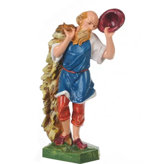 Presepe | Fontanini Pastore (323) Per Presepe Colori Tradizionali Cm.19