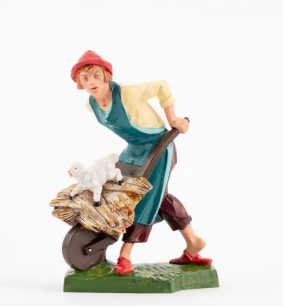 Presepe | Fontanini Pastore (326) Per Presepe Colori Tradizionali Cm.19