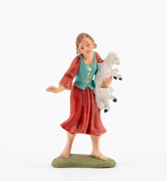 Presepe | Fontanini Pastorella (139) Per Presepe Colori Tradizionali Cm.10