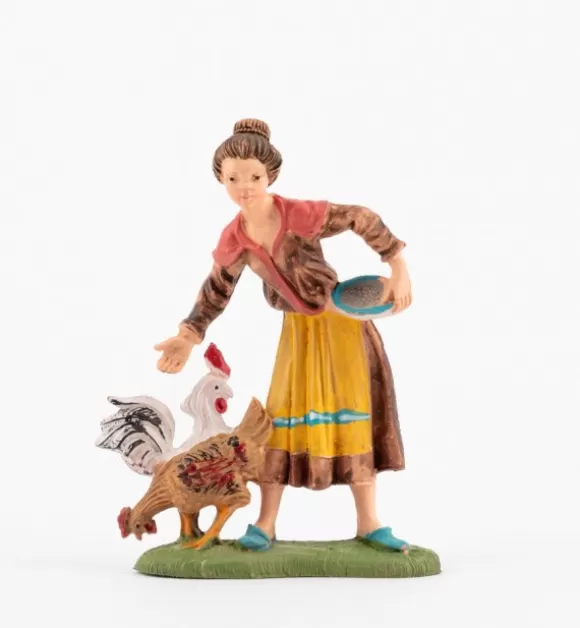 Presepe | Fontanini Pastorella (231) Per Presepe Colori Tradizionali Cm.10