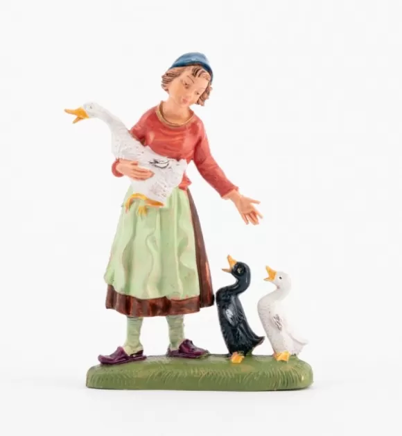 Presepe | Fontanini Pastorella (245) Per Presepe Colori Tradizionali Cm.10