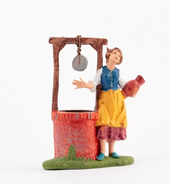 Presepe | Fontanini Pastorella (272) Per Presepe Colori Tradizionali Cm.10