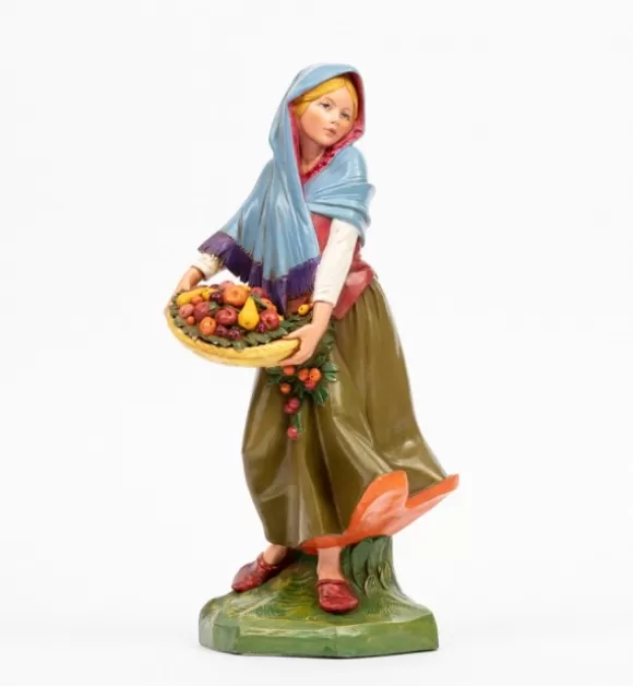 Presepe | Fontanini Pastorella (28) Per Presepe Colori Tradizionali Cm.30