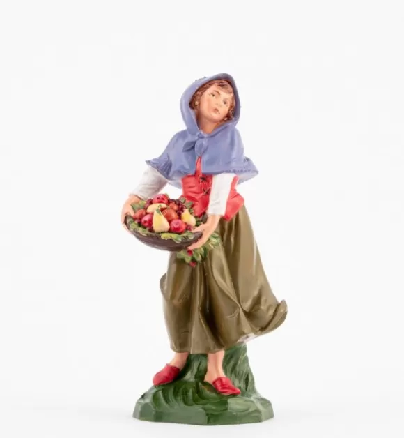 Presepe | Fontanini Pastorella (348) Per Presepe Colori Tradizionali Cm.19