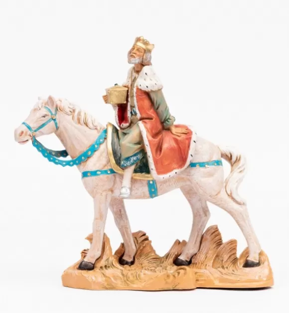 Presepe | Fontanini Re A Cavallo Per Presepe Cm.19