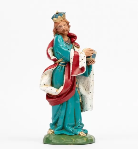 Presepe | Fontanini Re Bianco (3) Per Presepe Colori Tradizionali Cm.30
