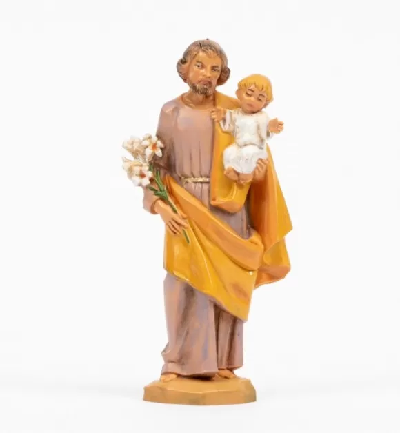 Statuine Religiose | Fontanini San Giuseppe Con Bambino (258) Cm.11