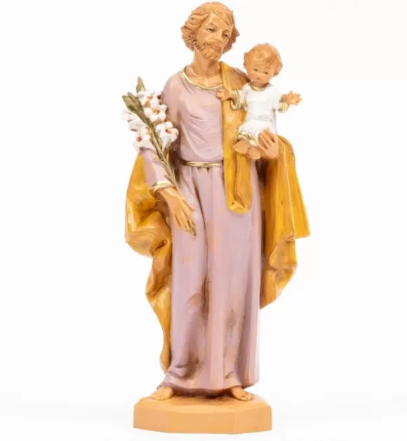 Statuine Religiose | Fontanini San Giuseppe Con Bambino (657) Cm.17