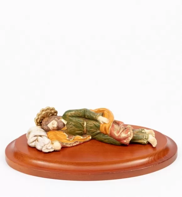 Statuine Religiose | Fontanini San Giuseppe Dormiente (646) Cm.17 Con Base Legno