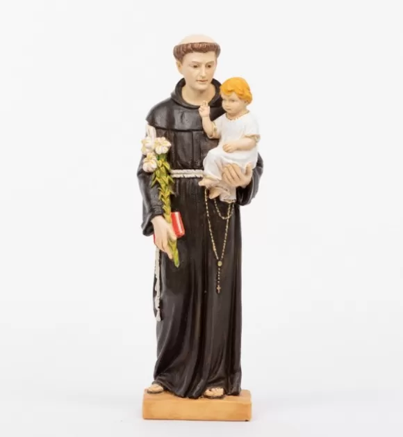 Statue Religiose | Fontanini Sant'Antonio Con Bambino In Resina Cm.52