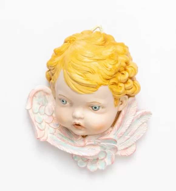 Angeli | Fontanini Testa Angelo Destra (680) Tipo Porcellana Cm.19